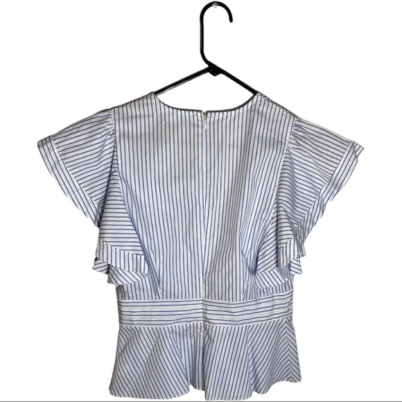 NWT Veronica Beard Han Ruffle Sleeve Top - Picture 8 of 8